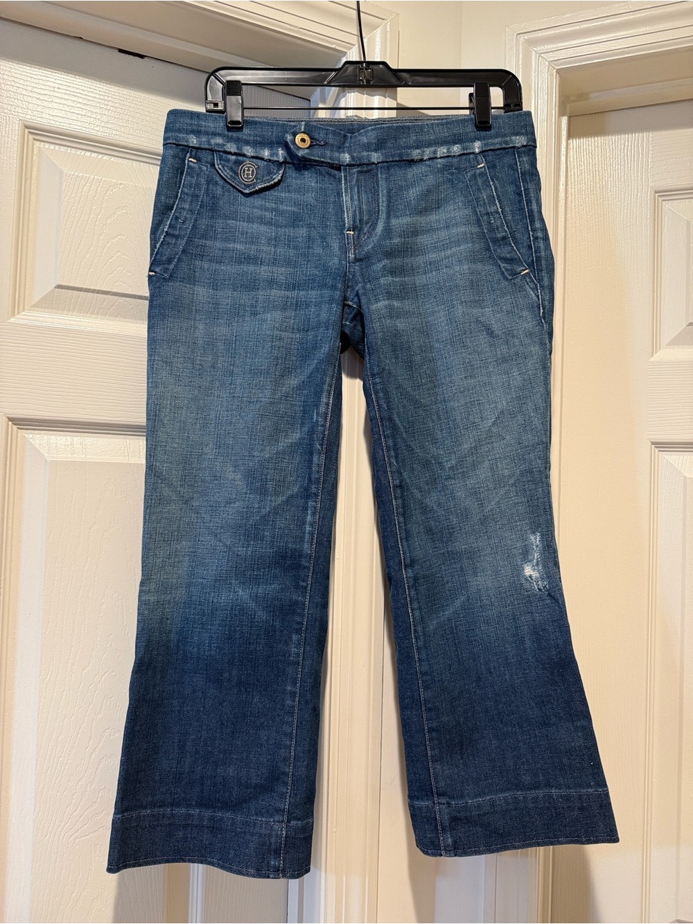 Citizens Of Humanity Denim Capri Jeans Size 28 Made in the USA Fun Boho Trouser